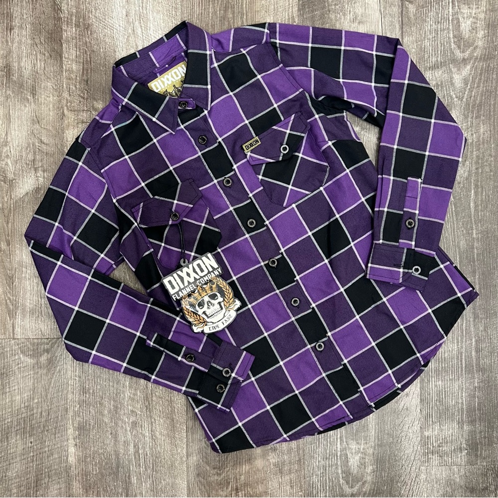 DIXXON Purple Plaid Button-Up Shirt "The Crown"